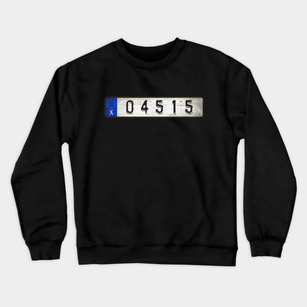 OASIS Car license plates Crewneck Sweatshirt by Girladies Artshop